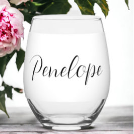 Vaso De Vino Guión moderno personalizado 
