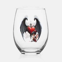Vaso De Vino Hada del Día de San Valentín de Luna de Sangre