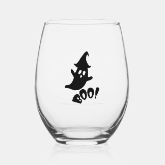 Vaso De Vino Halloween boo