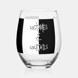 Vaso De Vino Halloween Costumes Cocktails Party Favor Stripe