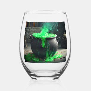 Vaso De Vino Halloween de Cauldron, una bruja torpe