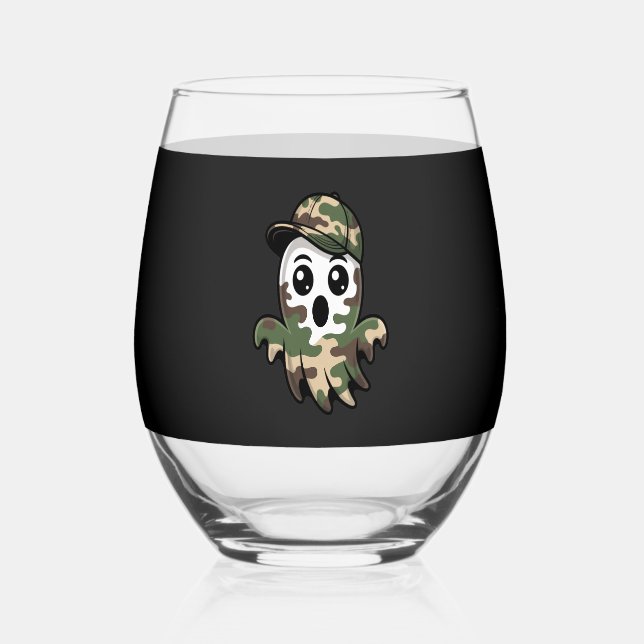 Vaso De Vino Halloween Ghost Kids (Anverso)