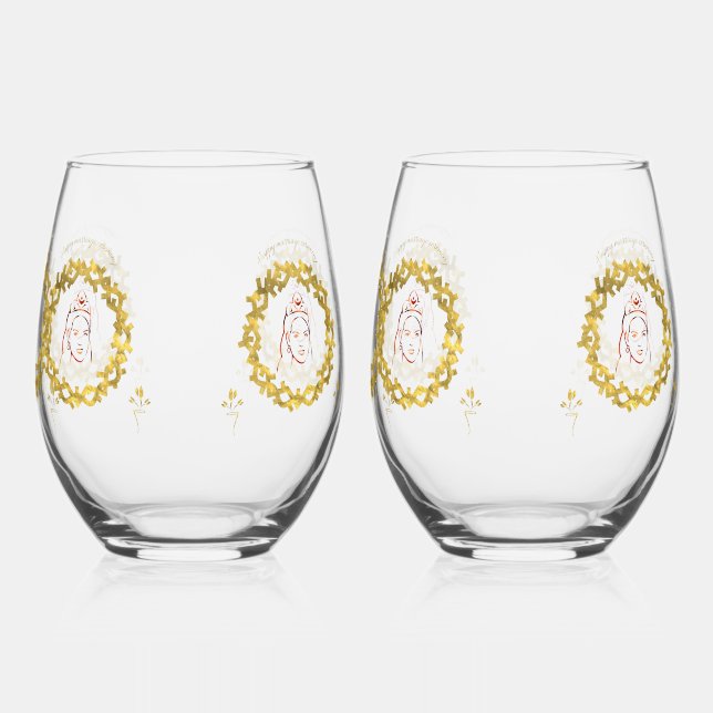 Vaso De Vino Happy Marriage ceremony (Reverso )