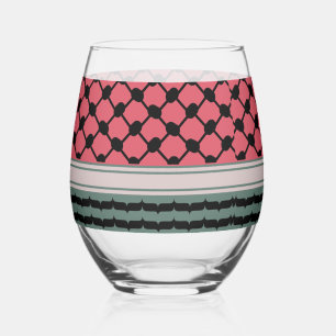 Vaso De Vino Hatta Keffiyeh Kufiya Folk