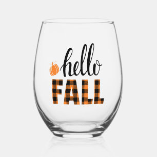 Vaso De Vino Hello Fall