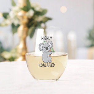 Vaso De Vino Highly Koalafied Koala