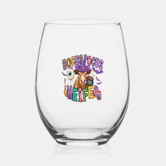 Vaso De Vino Hocus Pocus Heifer Halloween Cow
