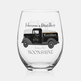 Vaso De Vino Hogar Bar Fun Moonshine Stemless Wine Glass