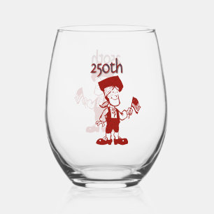 Vaso De Vino Hombre colonial con bandera personalizada 250º