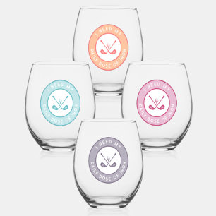 Vaso De Vino Humor de golfista lindo Regalos divertidos de hier