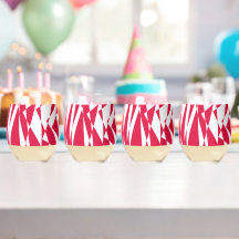 Ilusión abstracta roja blanca