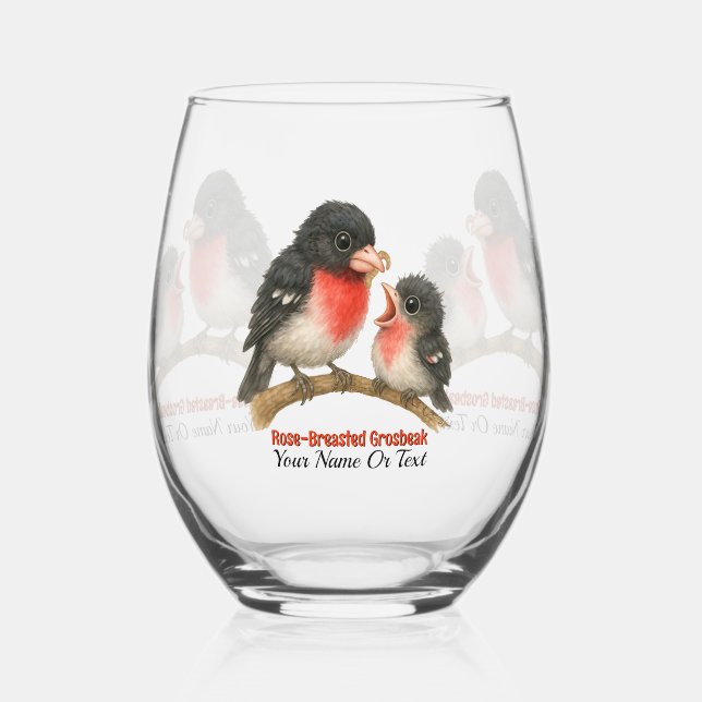 Vaso De Vino Impresionante Rosa Rasca (Anverso)