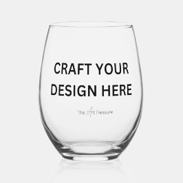 Vaso De Vino Impreso personalizado: cargue su propio diseño