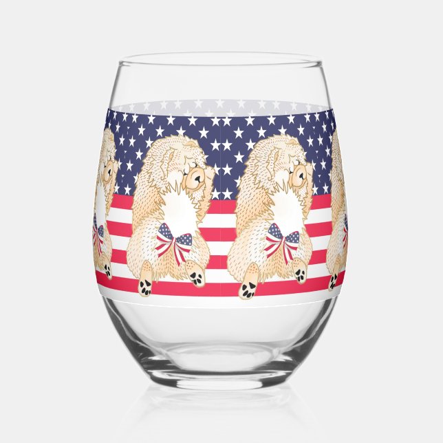 Vaso De Vino INDEPENDIENTE- Cream Chow (Derecha)