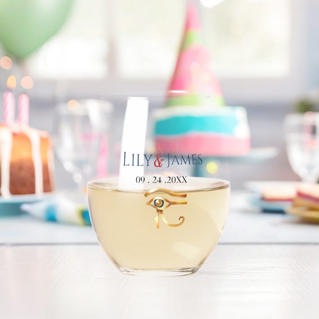 Vaso De Vino Invitación a la boda Patrimonio faraónico sobre el (Insitu (Cumpleaños))