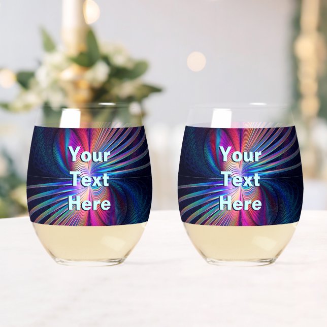Vaso De Vino Iridescencia estructural (Insitu (Boda))