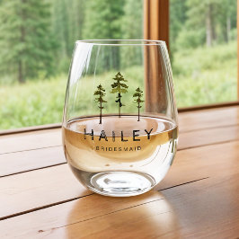 Vaso De Vino JENNA Pine Tree Camp Mountain Bachelorette