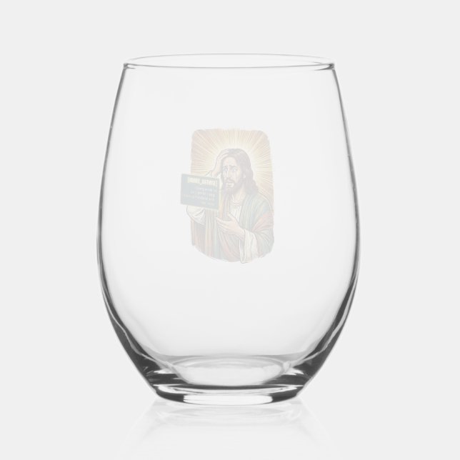 Vaso De Vino Jesús llorando Error de sintaxis Programador de co (Anverso)