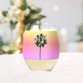 Vaso De Vino Juego de artículos para bebidas moradas rosadas de
