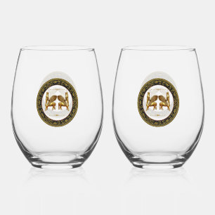 Vaso De Vino Juego de bebidas Golden Lamassu