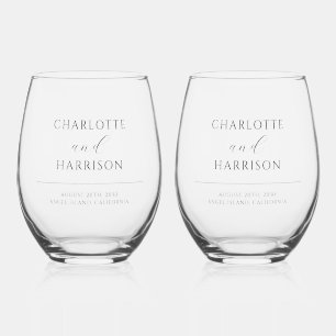 Vaso De Vino Juego de bebidas para Bodas de recién casados