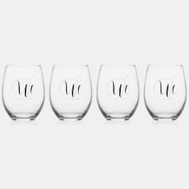 Vaso De Vino Juego de Bodas LBGTQ/No Binario