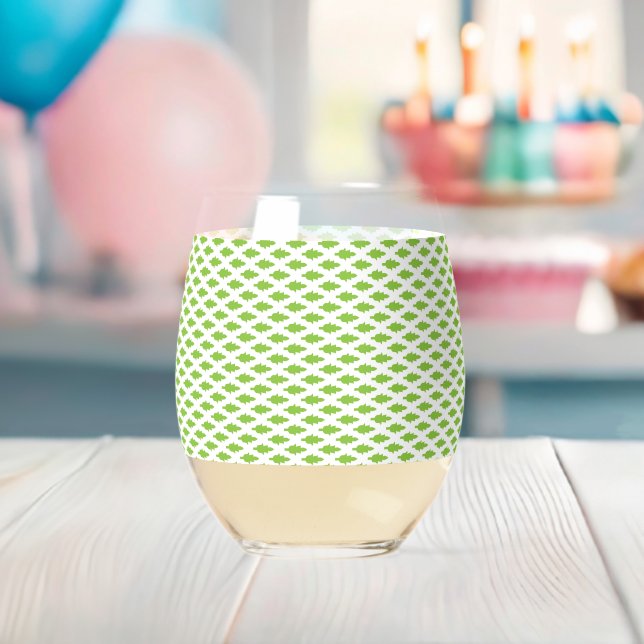 Vaso De Vino Juego de carpetas verdes botánicas (Insitu (Baby Shower))