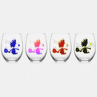 Vaso De Vino Juego de Drinkware Jugoso de Baloncesto