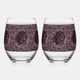Vaso De Vino Juego de vajilla Mandala Rose