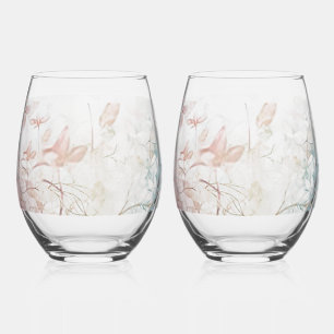 Vaso De Vino Juego de vidrio de algodón sin cáscara