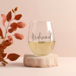 Vaso De Vino Juego de vidrio de fiesta de novias personalizado<br><div class="desc">Ya sea una fiesta de soltera, una ducha de novia o un brindis del día de la boda, estos vasos le dan un toque de elegancia a cada evento. La personalización única los convierte en un gran regalo de agradecimiento, que simboliza tu aprecio de una manera que es a la...</div>