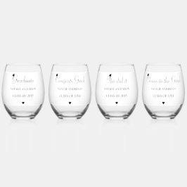 Vaso De Vino Juego moderno de productos para bebidas en blanco 