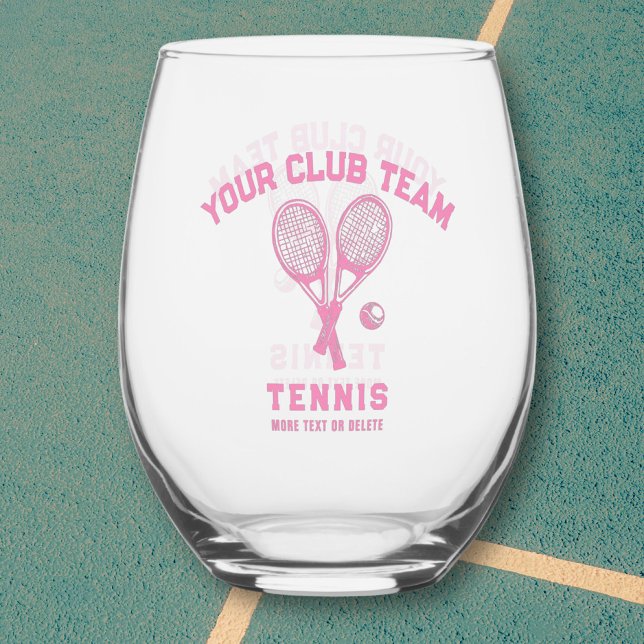 Vaso De Vino Jugador de tenis Club nombre de equipo rosa person (Subido por el creador)