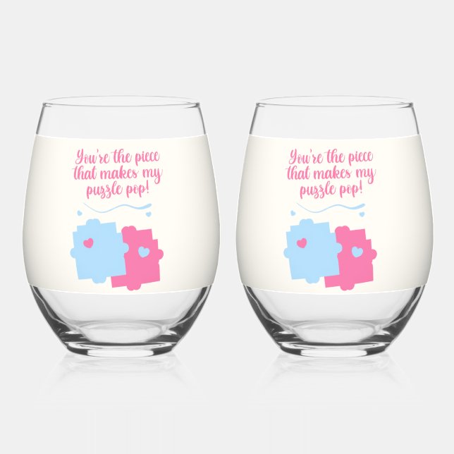 Vaso De Vino Juntamos perfectamente (Anverso)