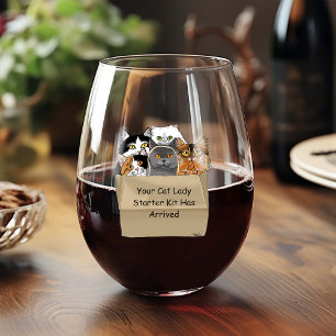 Vaso De Vino Kit de inicio de la dama del gato