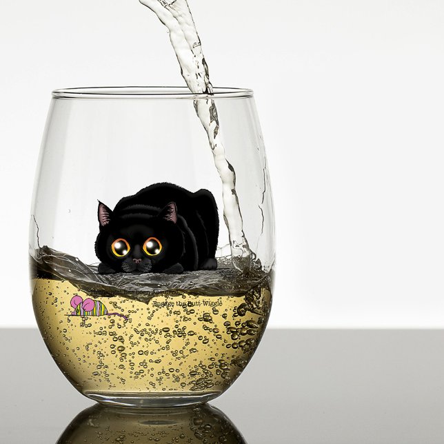 Vaso De Vino Kitty Butt Wiggle (Subido por el creador)