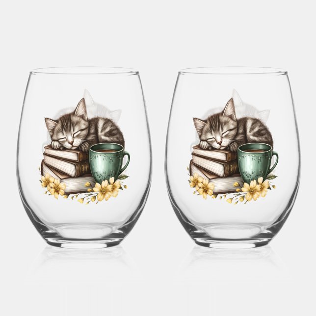 Vaso De Vino Kitty Precious Kitty (Reverso )