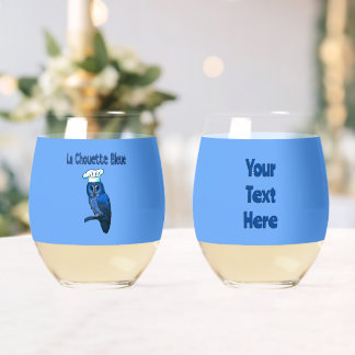Vaso De Vino La Chouette Bleue Cafe