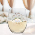 Vaso De Vino La dama de honor de la trabajadora de Rosa de Rubo<br><div class="desc">Este conjunto es la elección perfecta para agradecer a las damas de honor y a la dama de honor de su boda. El bonito diseño de la moda boho incluye un ramo de rosas y flores de acuarela pintadas a mano, brotes de eucalipto y vegetación en tonos champán, melocotón o...</div>