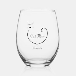 Vaso De Vino La forma de amor de la madre del gato y el guión n