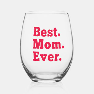 Vaso De Vino La mejor mamá de todos los tiempos
