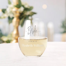 Vaso De Vino La novia está en el Fiesta de la ducha nupcial 9