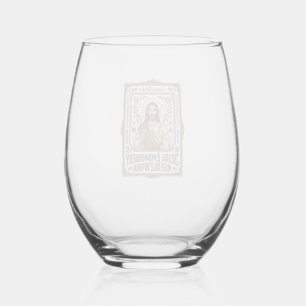 Vaso De Vino Labor de aguja bordada Jesús Labor de aguja bordad