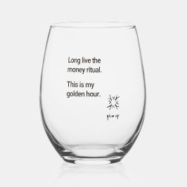 Vaso De Vino Larga vida al ritual del dinero esta es mi hora do