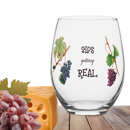 Vaso De Vino Las Sips se vuelven realmente divertidas