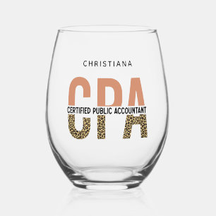 Vaso De Vino Leopardo de contabilidad pública certificado por e
