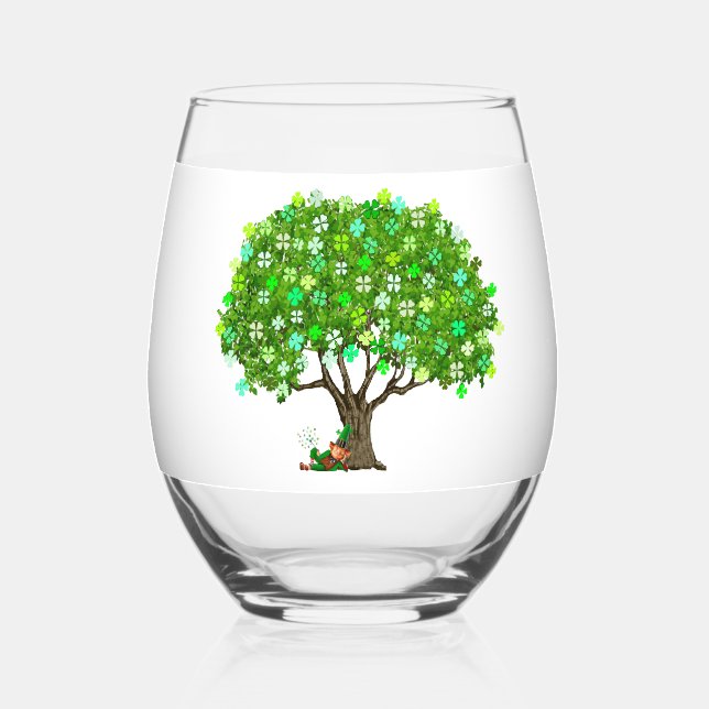 Vaso De Vino Leprechaun Wine Glass (Anverso)