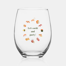 Vaso De Vino Let’s Roll into Fun! Sushi 