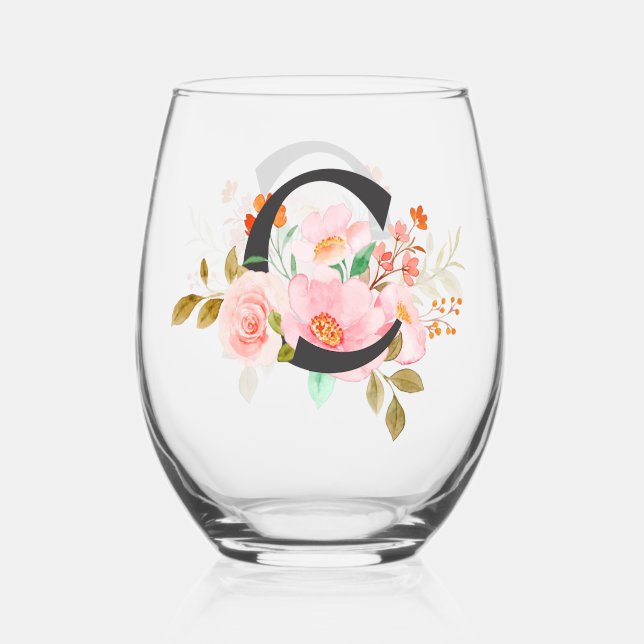 Vaso De Vino Letra C (Anverso)
