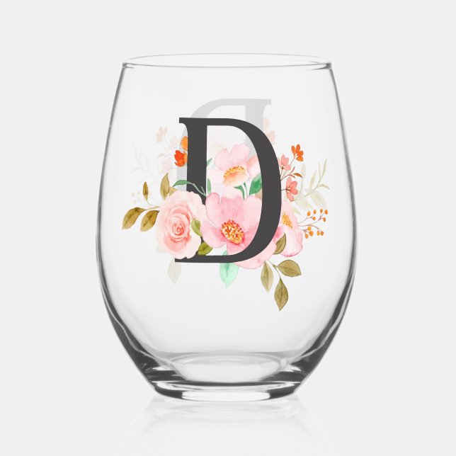 Vaso De Vino Letra D (Anverso)